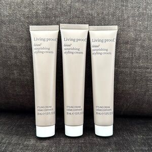 3x LIVING PROOF No Frizz Nourishing Styling Cream 1 Fl Oz / 30 mL each